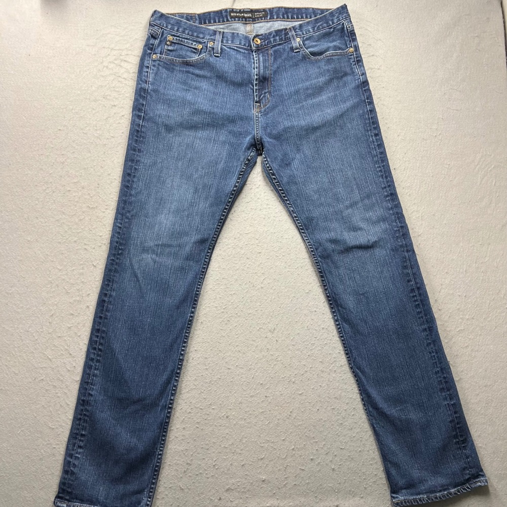 Big Star 1974 Division Slim Fit Jeans Mens 38L Blue Medium Wash Denim Pants